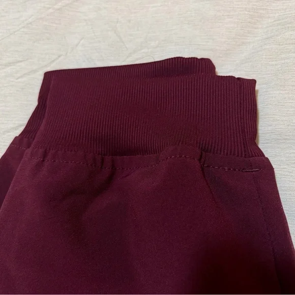 Wine/Burgundy Maternity Scrub Set - Easy Stretch - Small - Picture 2 of 8